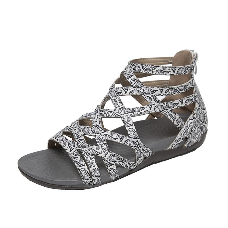 Damen Komfortable Riemensandalen mit geflochtenem Riemendesign R&B