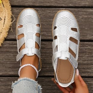Damen Atmungsaktive Riemensandalen mit verstellbarem Klettverschluss R&B