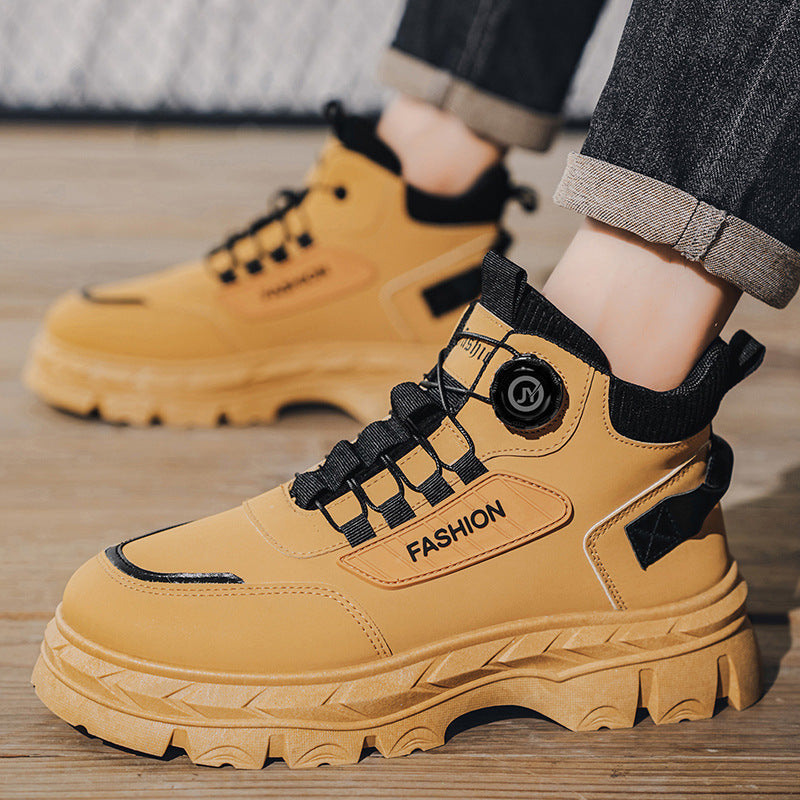 Damen Modische Hochsocken Sneakers mit robustem Sohlenprofil