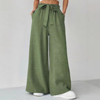 Damen Weit geschnittene Hosen mit verstellbarem Bund R&B