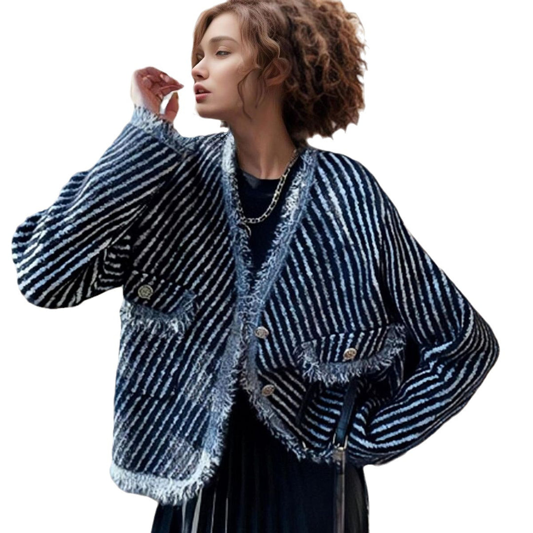 Damen Weicher Strickjacke mit Vintage-Details R&B