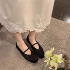 Damen Ballerina mit elegantem Riemchen