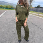 Damen Lässiger Sweatanzug im Vintage-Look