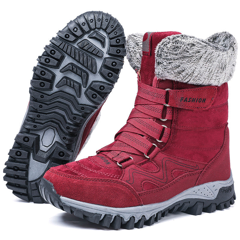 Damen Winterboots mit dicker isolierender Fütterung und rutschfester Sohle R&B