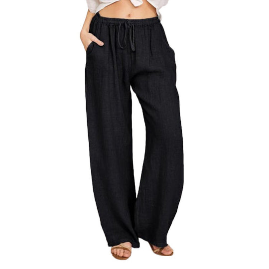 Damen bequeme Leinenhose R&B