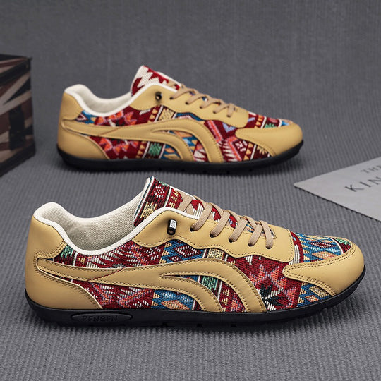 Damen Modische Sneakers mit Ethno-Muster und komfortablem Fußbett R&B