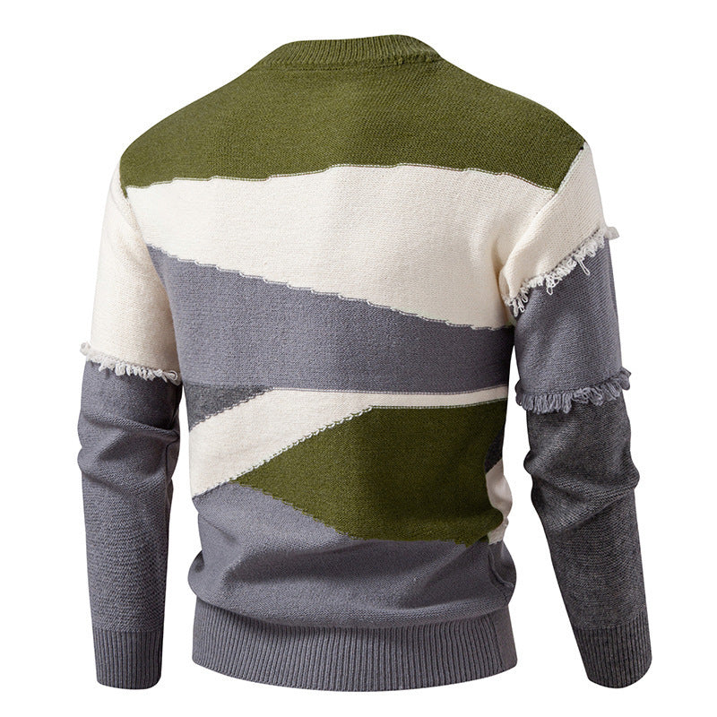 Herren modischer Pullover mit einzigartigem Fransen-Design R&B