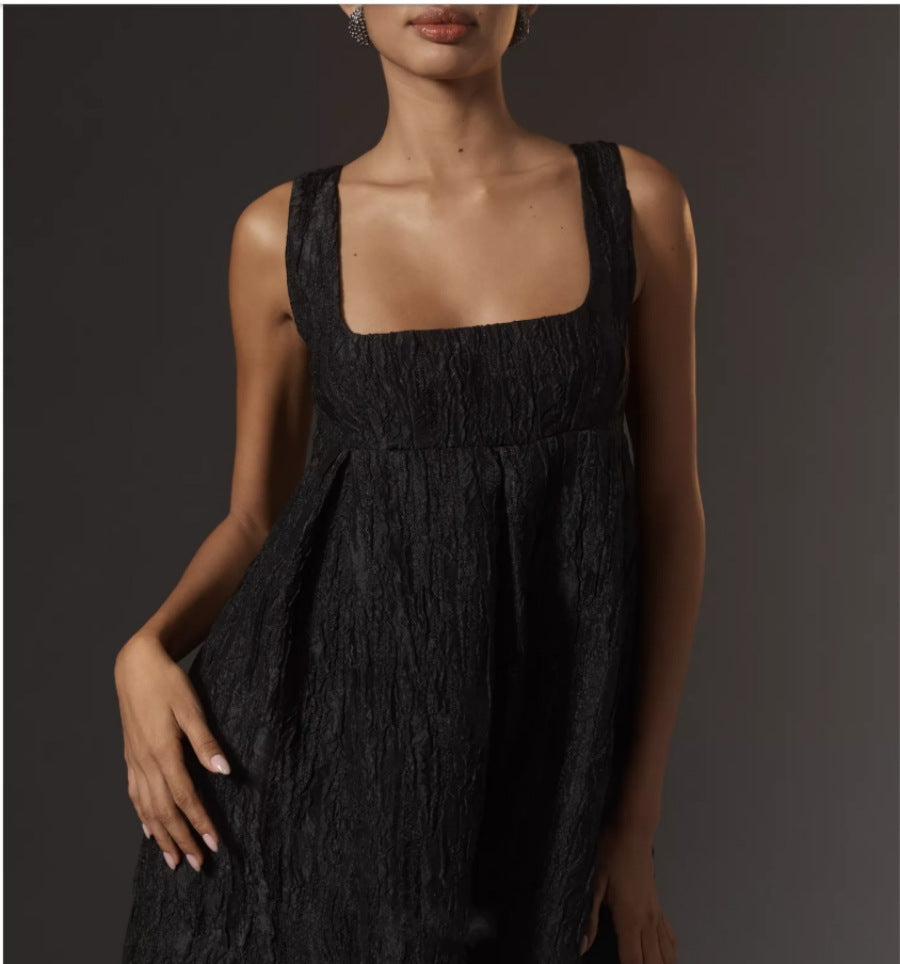 Damen Sommerkleid mit quadratischem Ausschnitt und voluminösem Schnitt R&B
