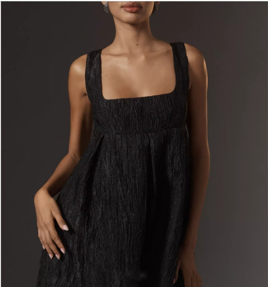 Damen Sommerkleid mit quadratischem Ausschnitt und voluminösem Schnitt R&B