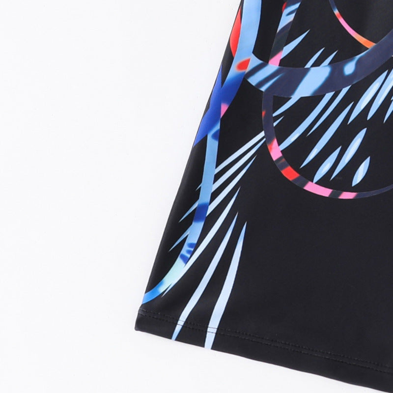 Damen Sportlicher Badeanzug mit trendigem Grafikdesign R&B