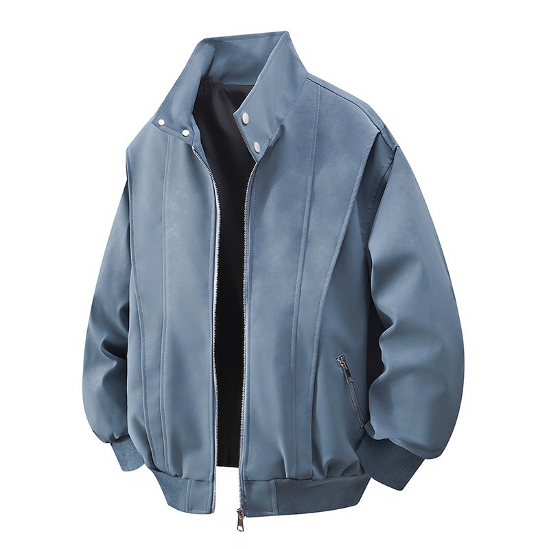 Damen Designer Übergangsjacke mit hohem Kragen und praktischen Reißverschlusstaschen R&B