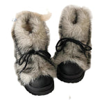 Damen flauschige Winterboots mit wärmendem Kunstfellkragen und rutschfester Sohle R&B