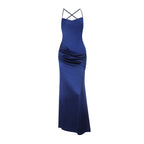 Damen Elegantes und figurbetontes Abendkleid mit Raffungen EB