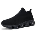 Damen Freizeit-Sneaker mit elastischem Strickoberteil und rutschfester Sohle R&B