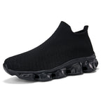 Damen Freizeit-Sneaker mit elastischem Strickoberteil und rutschfester Sohle R&B