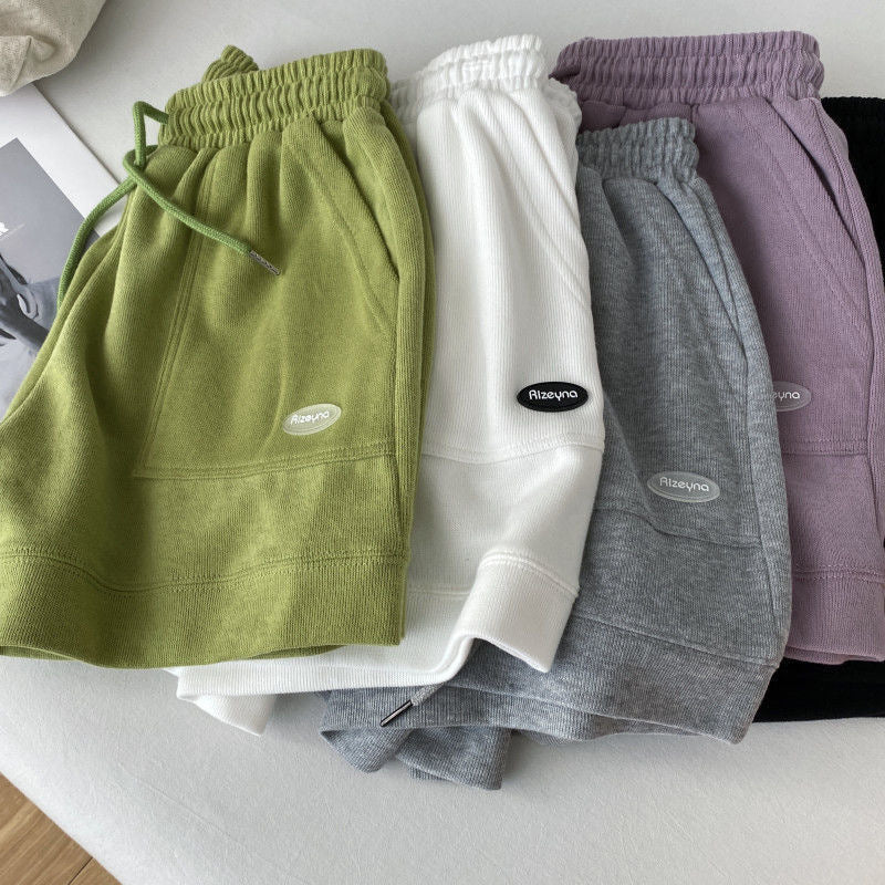 Damen lässige Jogging-Shorts mit elastischem Bund und praktischen Seitentaschen