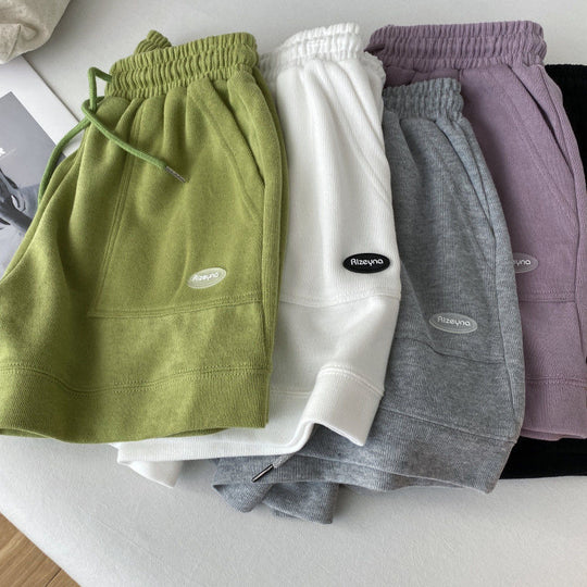 Damen lässige Jogging-Shorts mit elastischem Bund und praktischen Seitentaschen