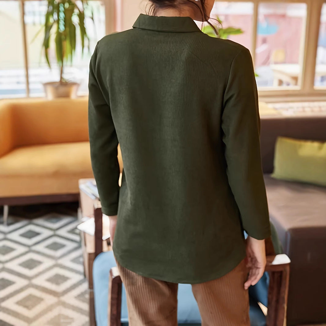 Damen elegante Baumwollbluse R&B