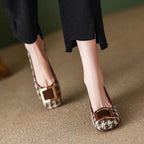 Damen Ballerina-Schuhe mit modischem Riemchen und eleganter Schnalle R&B