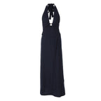 Damen Maxi-Kleid mit schickem Halterneck und raffinierter Drapierung R&B