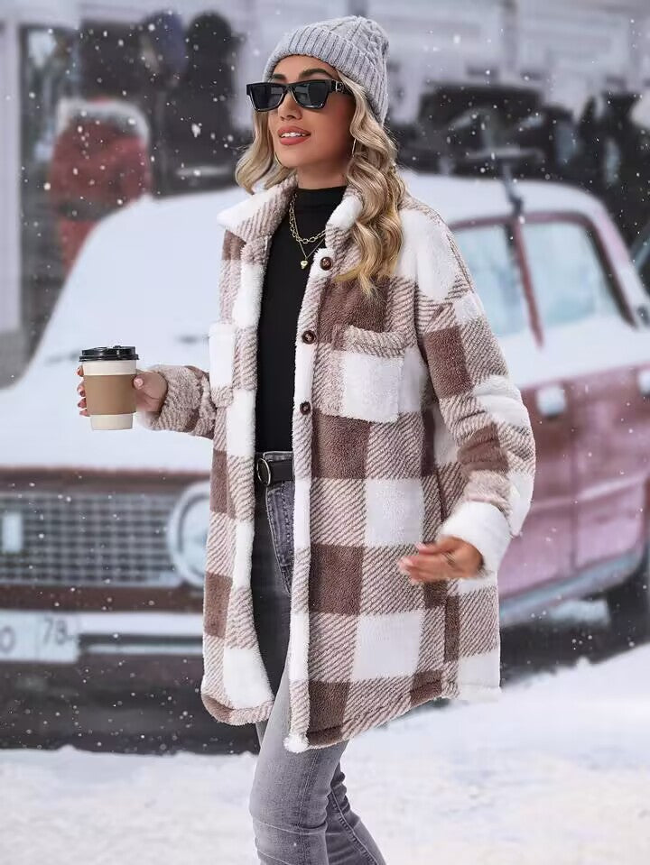 Damen Flanell-Winterjacke R&B