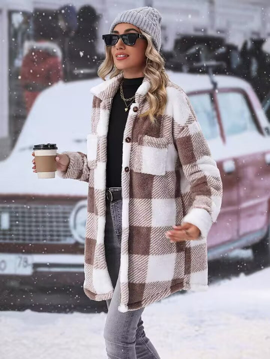 Damen Flanell-Winterjacke R&B