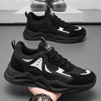 Damen Sportliche Sneakers mit atmungsaktiver Oberflächenstruktur und robustem Sohlenprofil