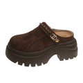 Damen Clogs mit trendiger Logoplatte und rutschsicherer Sohle R&B
