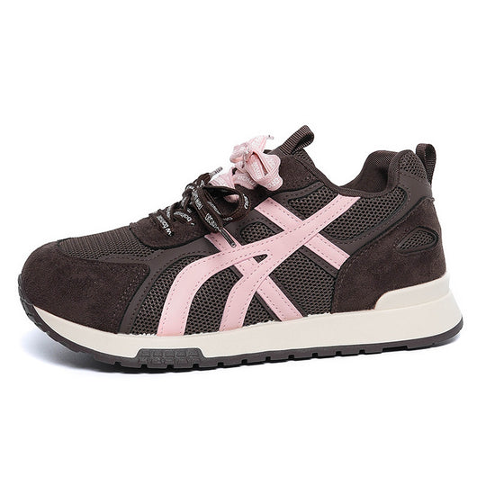 Damen Sportliche Sneaker mit atmungsaktivem Mesh-Obermaterial und dämpfender Sohle R&B