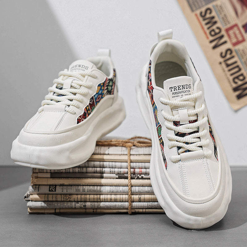 Damen Modische Sneakers mit einzigartigem Mustereinsatz R&B