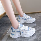 Damen Sportliche Sneakers mit modischem Mesh-Obermaterial und gepolsterter Laufsohle R&B