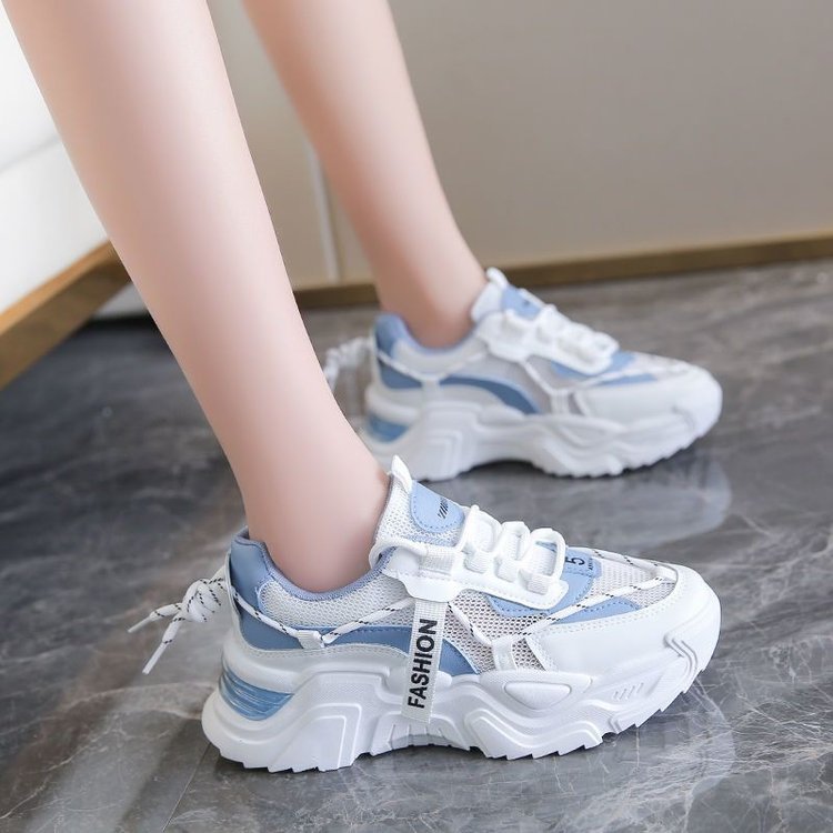 Damen Sportliche Sneakers mit modischem Mesh-Obermaterial und gepolsterter Laufsohle R&B