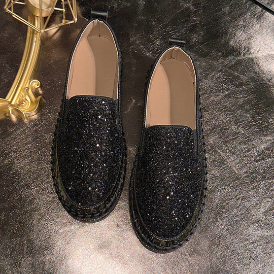 Damen Glitzernde Slip-On Sneakers mit flexiblem Sohlenprofil R&B