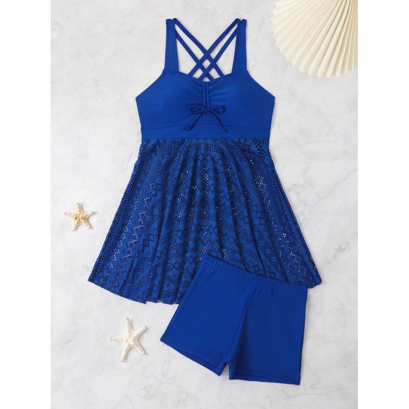 Damen Strandkleid mit sportlichem Schnitt und integriertem Shorts R&B