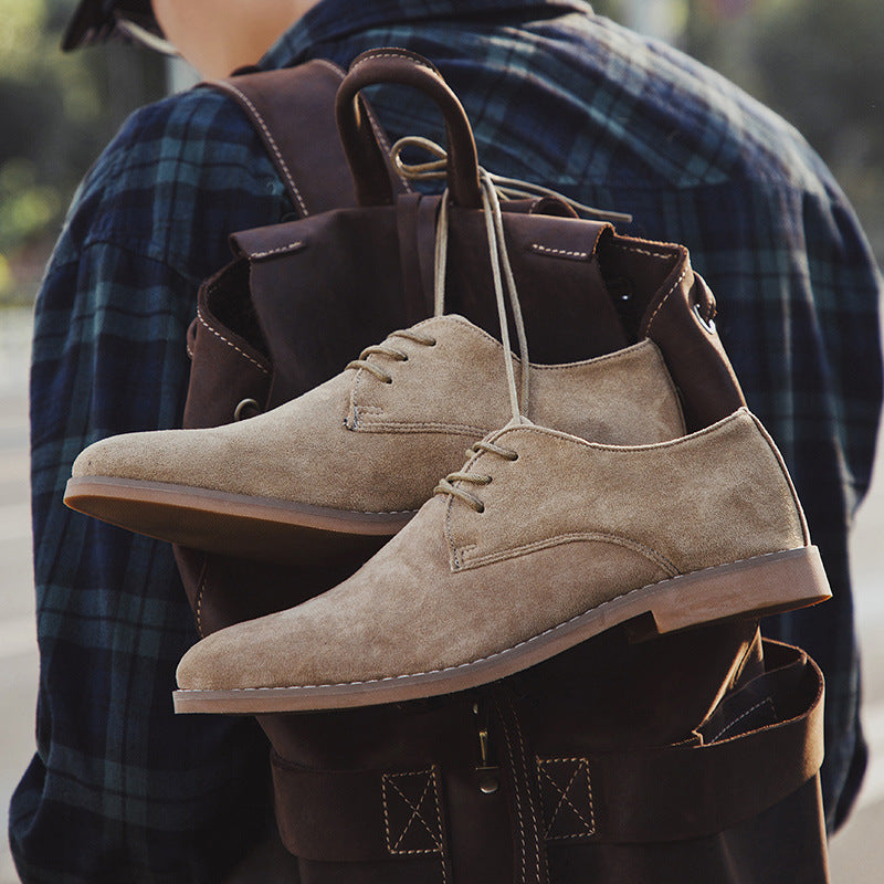 Herren Elegante Schnürschuhe aus weichem Wildleder R&B