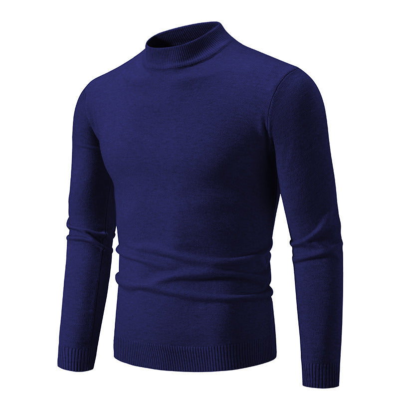 Herren modischer Rollkragenpullover aus feiner Strickqualität R&B
