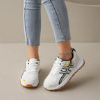 Damen Sportliche Sneakers mit atmungsaktiver Mesh-Oberfläche und rutschfester Laufsohle R&B