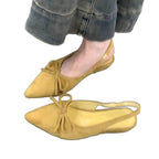 Damen Sling-Ballerinas mit dekorativem Schleifendetail und komfortablem Fußbett R&B