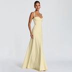 Damen Elegantes Maxikleid mit raffinierten Trägerdetails und schmeichelndem Schnitt R&B