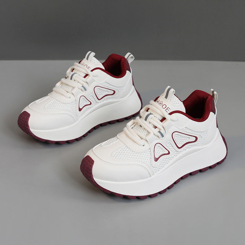 Damen Sportliche Sneakers mit atmungsaktiver Mesh-Oberfläche und stoßdämpfender Sohle R&B