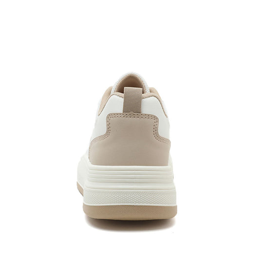 Damen sportliche Plateau-Sneaker mit atmungsaktivem Mesh-Obermaterial und dämpfender Sohle R&B