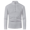 Herren Pullover mit hohem Kragen und Reißverschluss R&B