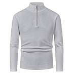 Herren Pullover mit hohem Kragen und Reißverschluss R&B