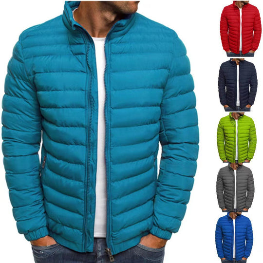 Herren leichte Steppjacke mit hohem Kragen und optimaler Isolierung R&B