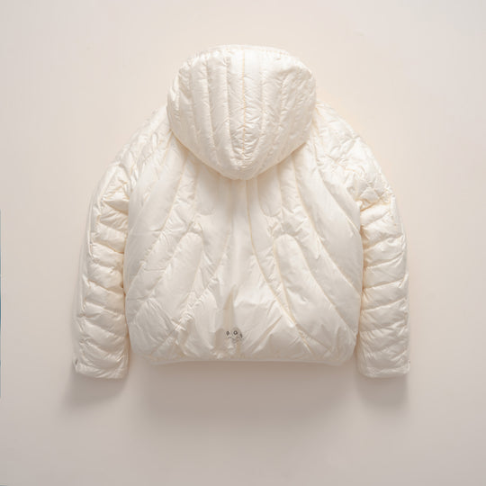 Damen gesteppte Jacke mit Kapuze und trendigem Design R&B