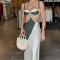Damen Cut-Out Abendkleid R&B