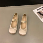 Damen Ballerinas mit verstellbarem Riemen und elegantem Schleifenakzent R&B