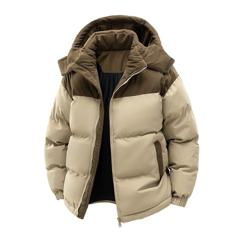 Damen isolierte Pufferjacke mit kuscheligem Innenfutter und verstellbarem Kapuzensystem –