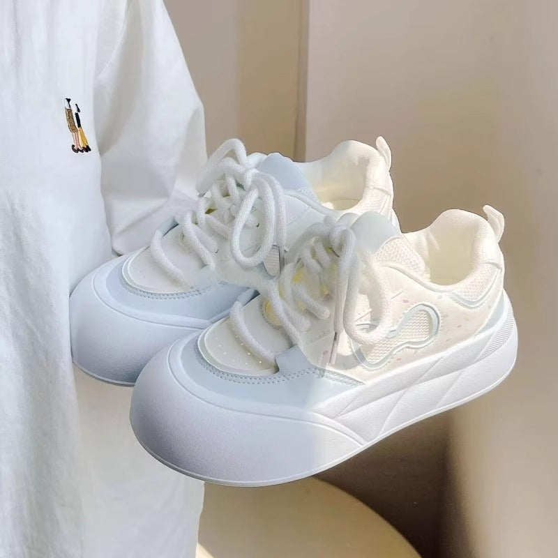 Damen Sportliche Sneakers mit atmungsaktiver Oberflächenstruktur und dämpfender Sohle R&B