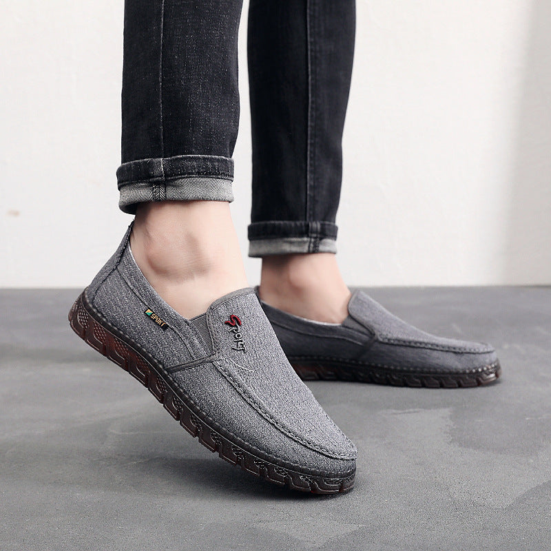 Damen bequeme Slip-On Schuhe aus atmungsaktivem Textilmaterial